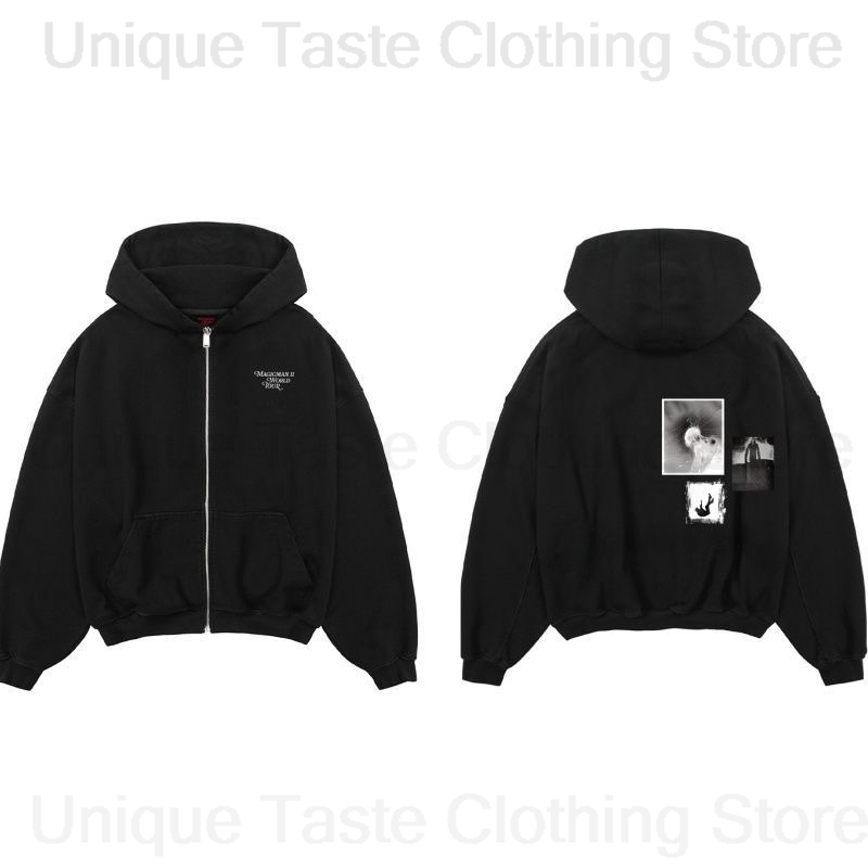 Women'S Fashion Zip Up Hoodies - 잭슨 왕 MAGICMAN 2 동일한 지퍼