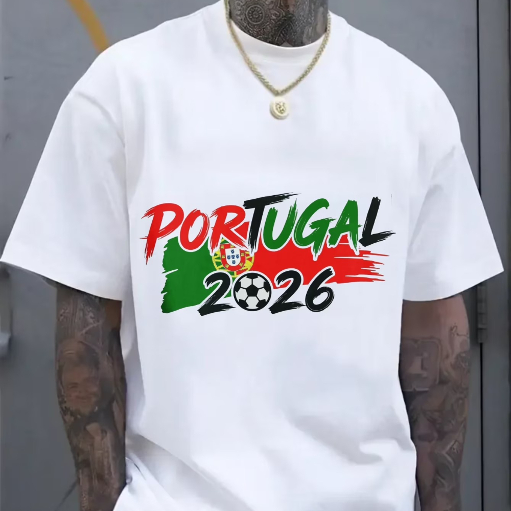 Women'S Fashion Portugal - 포르투갈 2026 애국 축구 팬 티셔츠