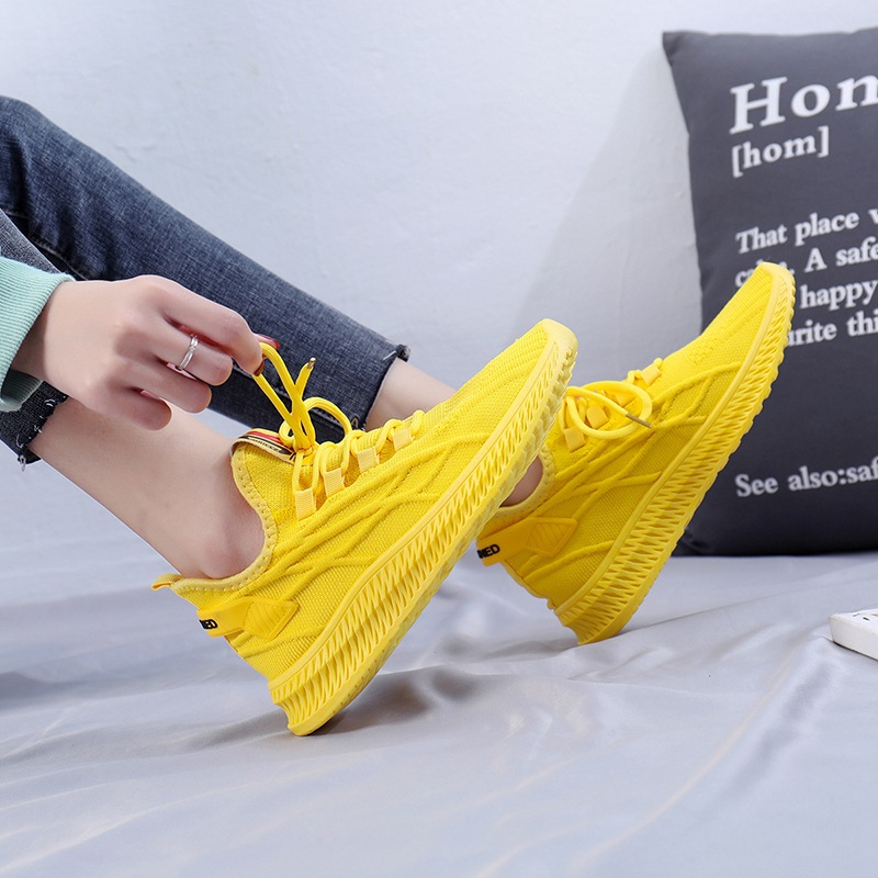 Women'S Yellow Fashion Sneakers - 2026 패션 봄 여성 스니커즈 여성