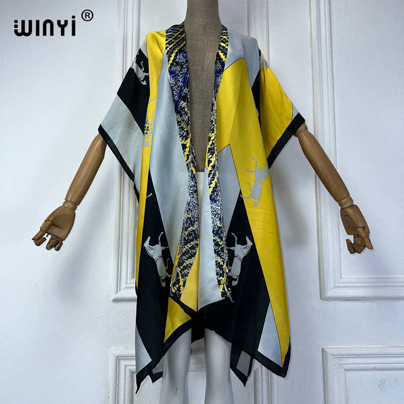 WINYI 여름 기모노 여성 boho 인쇄 비키니 커버 - Women'S Fashion Kimono 리뷰 및 가격