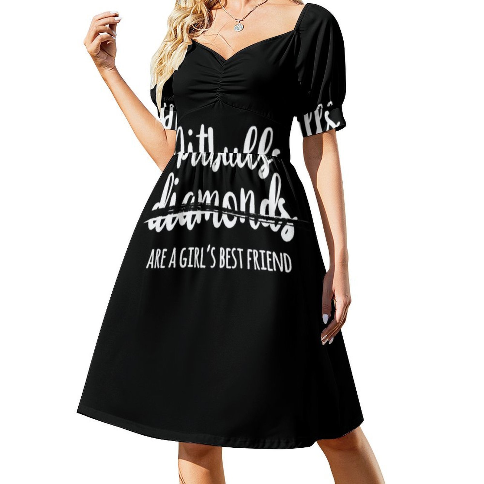 피트불은 여자의 가장 친한 친구입니다 여성용 꽃무늬 스 - Smocked Dress Women 리뷰 및 가격