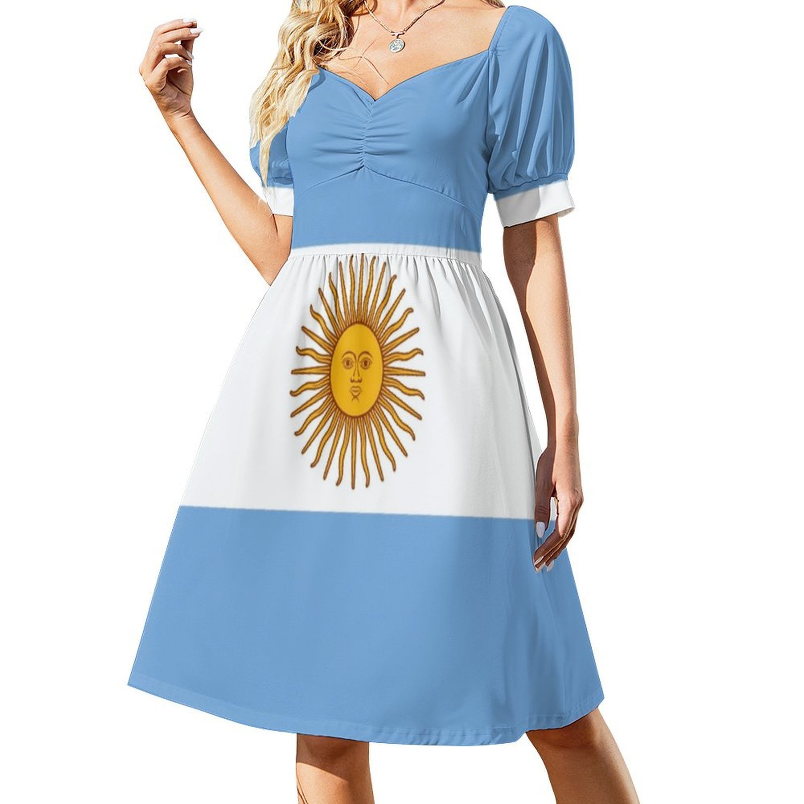 아르헨티나-아르헨티나 티셔츠 이불 스티커 꽃무늬 스목  - Smocked Dress Women 리뷰 및 가격