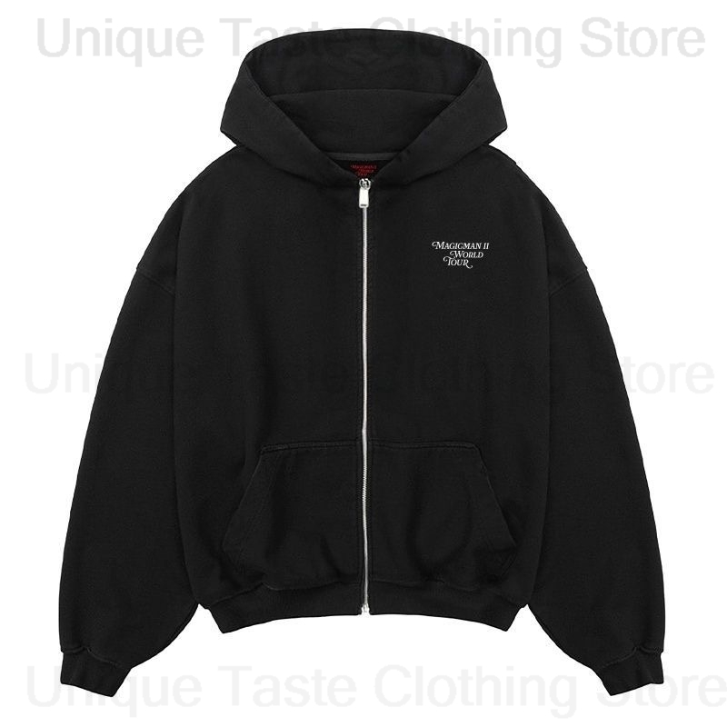 잭슨 왕 MAGICMAN 2 동일한 지퍼 후드티 여성  - Women'S Fashion Zip Up Hoodies 리뷰 및 가격