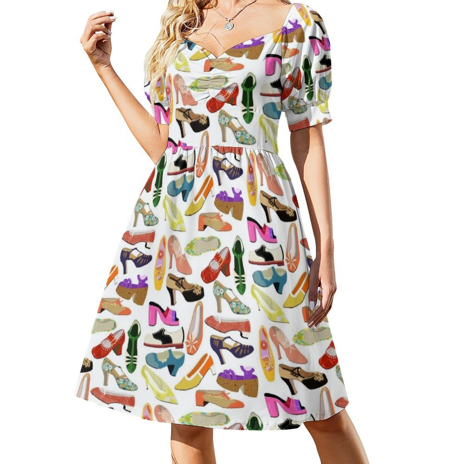빈티지 신발 컬렉션 꽃무늬 스모크 드레스 여성용 봄 여 - Smocked Dress Women 리뷰 및 가격