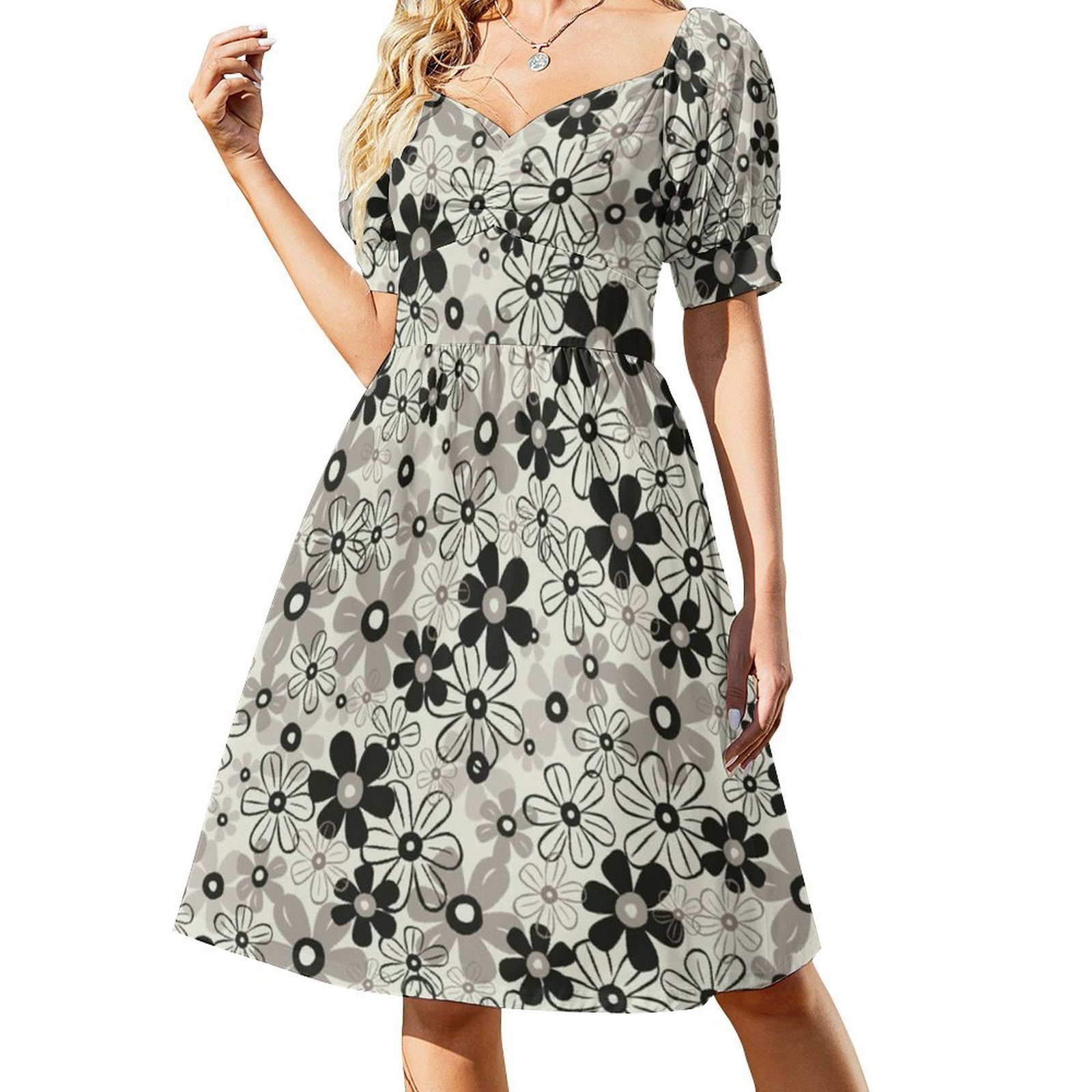 스프링 인 어 삭 플로럴 스목 드레스 여성용 봄 여름  - Smocked Dress Women 리뷰 및 가격