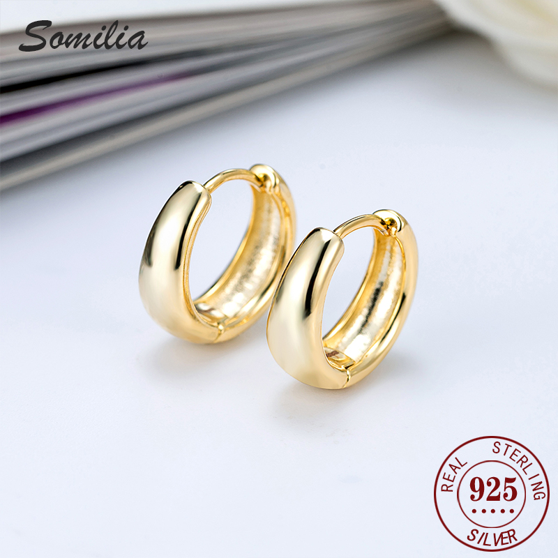 SOMILIA 신제품 925 스털링 실버 원형 귀걸이  - Women'S Fashion Petite 리뷰 및 가격