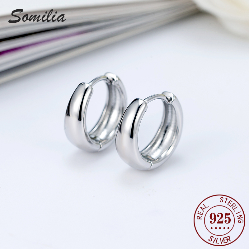 SOMILIA 신제품 925 스털링 실버 원형 귀걸이  - Women'S Fashion Petite 리뷰 및 가격