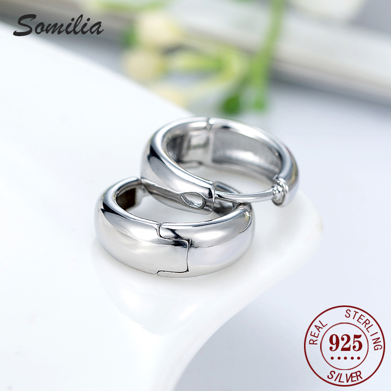 SOMILIA 신제품 925 스털링 실버 원형 귀걸이  - Women'S Fashion Petite 리뷰 및 가격
