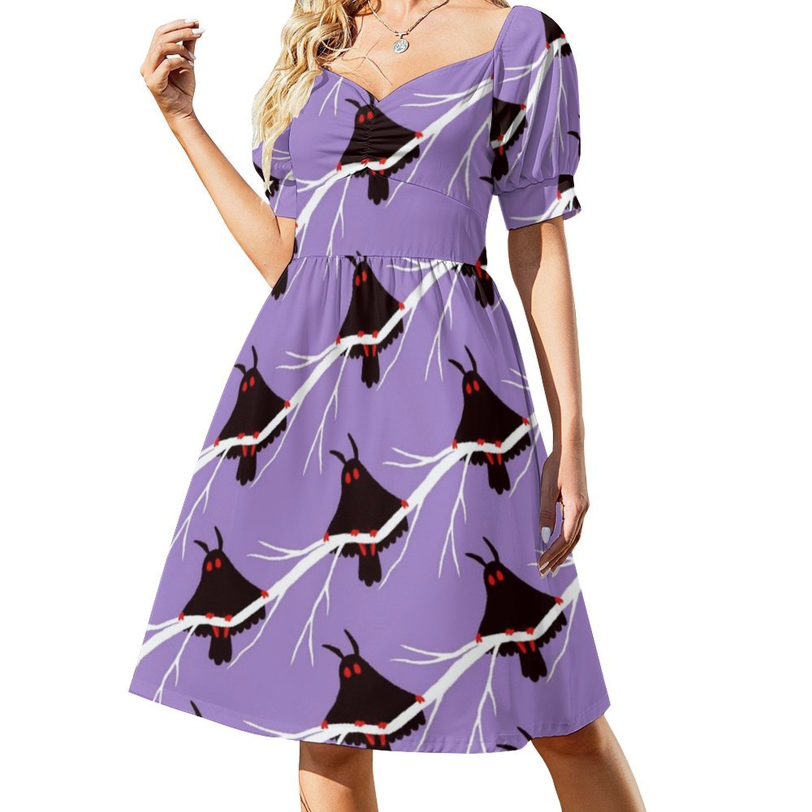 Mothman 꽃무늬 작업복 드레스 여성용 봄 여름 캐 - Smocked Dress Women 리뷰 및 가격