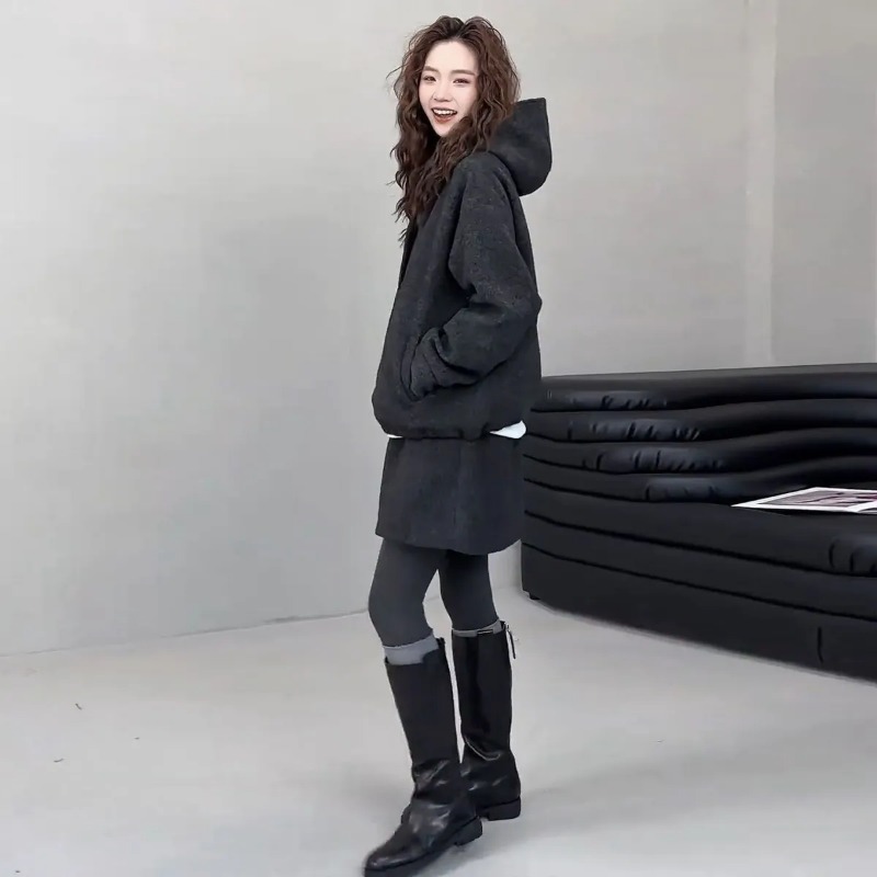 여성 한국 스타일 겨울 울 혼방 투피스 세트 오버사이즈 - Women'S Fashion Petite 리뷰 및 가격