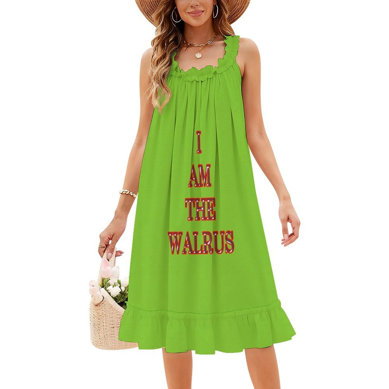 나는 월러스다 꽃무늬 스모크 드레스 여성용 봄 여름 캐 - Smocked Dress Women 리뷰 및 가격