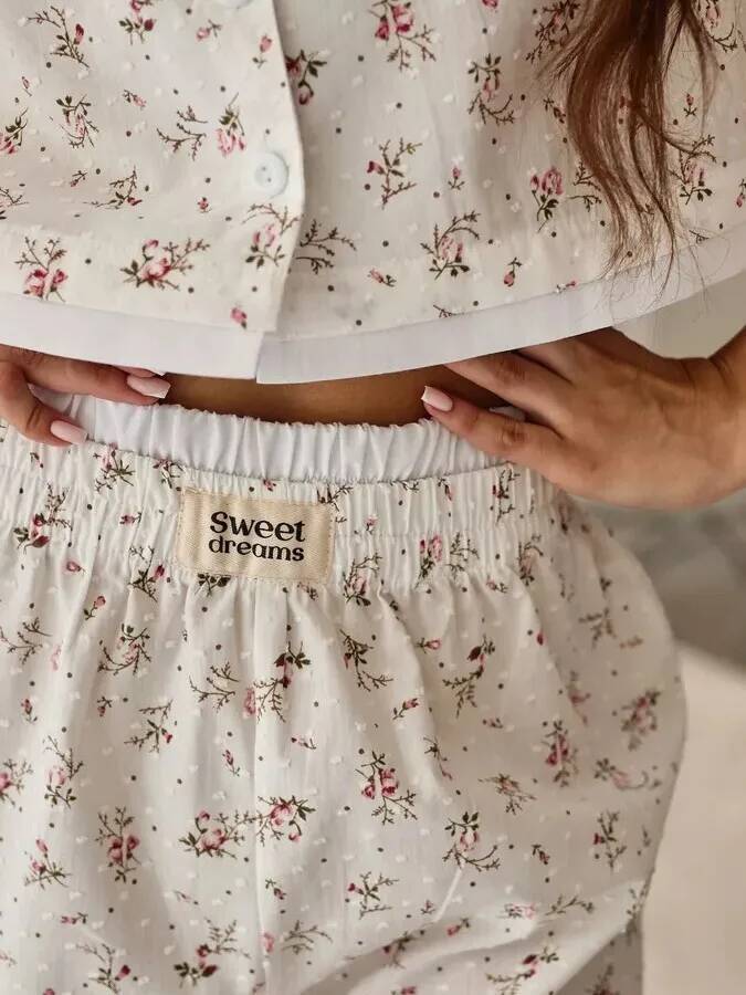 뜨거운 판매 패션 인쇄 잠옷 세트 짧은 소매 반바지 여 - Women'S Fashion Pajamas 리뷰 및 가격