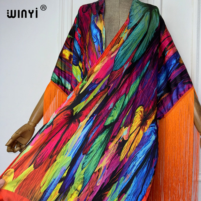 WINYI 기모노 비치 커버업, 보호 프린트, 여성용  - Women'S Fashion Kimono 리뷰 및 가격