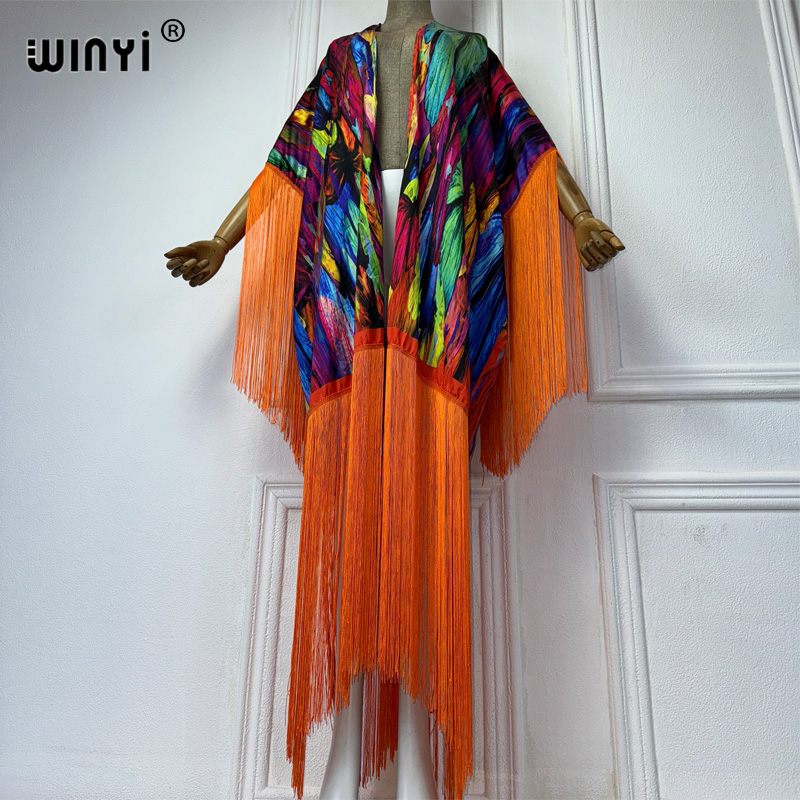 WINYI 기모노 비치 커버업, 보호 프린트, 여성용  - Women'S Fashion Kimono 리뷰 및 가격