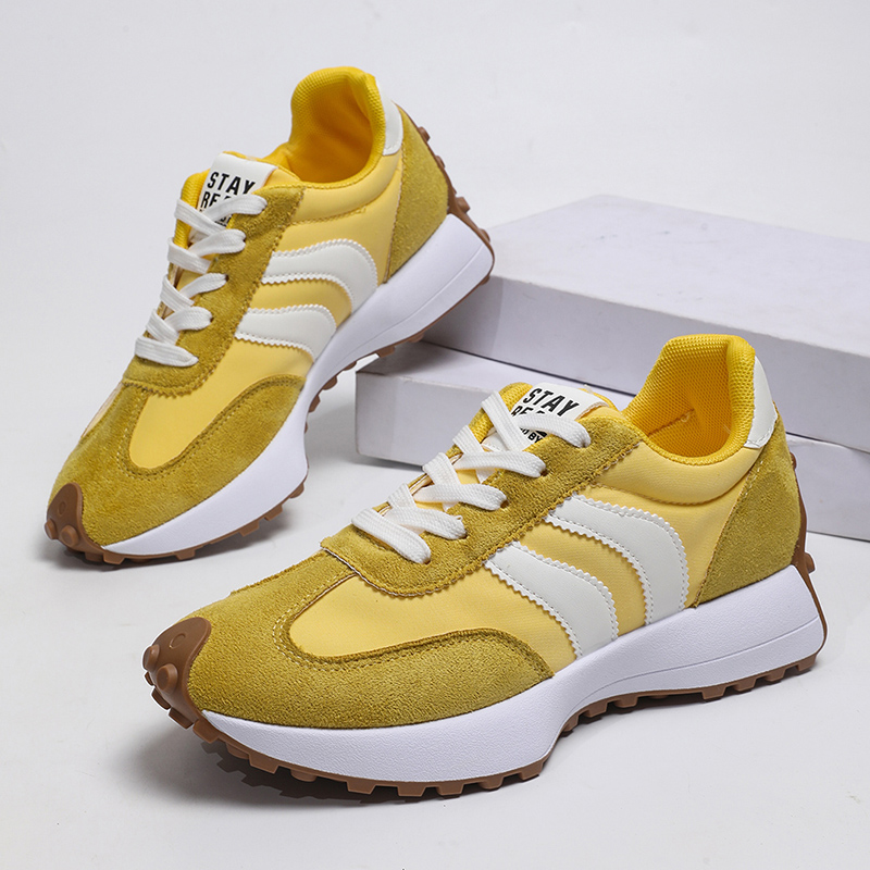 패션 옐로우 스트라이프 플랫폼 스니커즈 여성 2026  - Women'S Yellow Fashion Sneakers 리뷰 및 가격