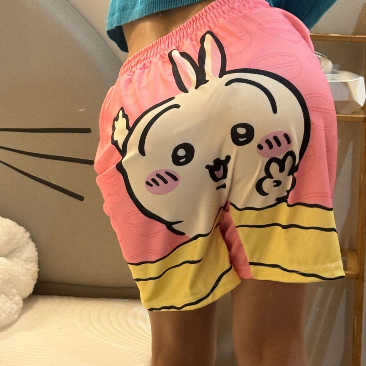 Chiikawa Y2K Usag 여름 커플 반바지 Ha - Women'S Fashion Pajamas 리뷰 및 가격