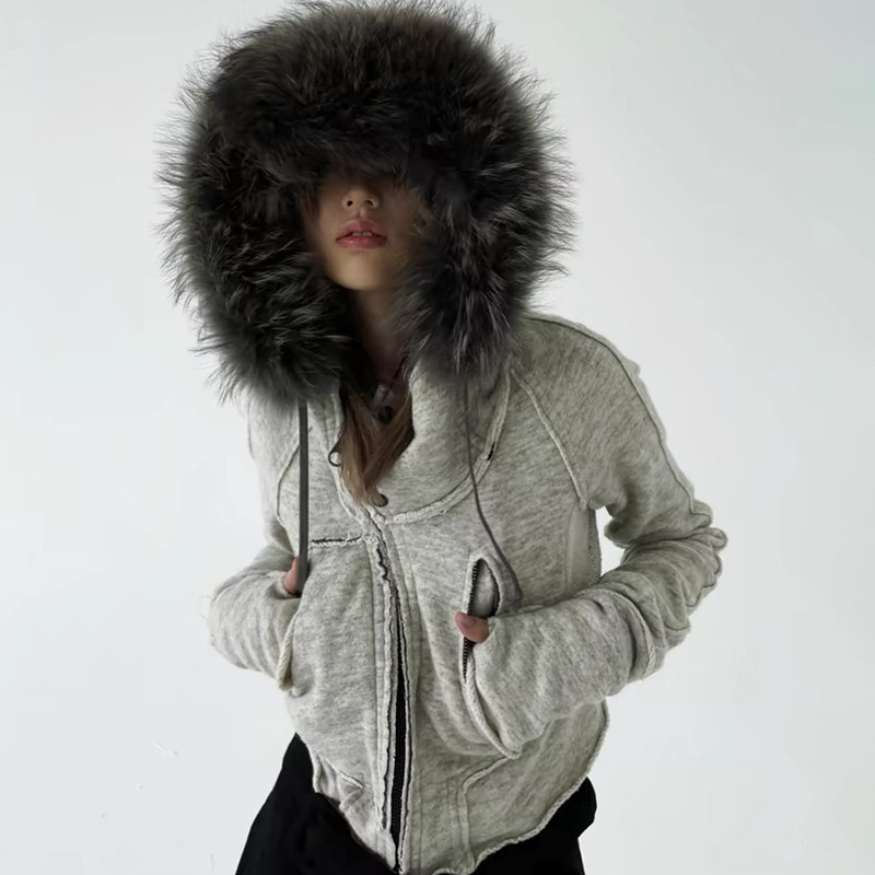 여성용 집업 스웨트 셔츠, 캐주얼 퍼 칼라 후드, 단추 - Women'S Fashion Zip Up Hoodies 리뷰 및 가격