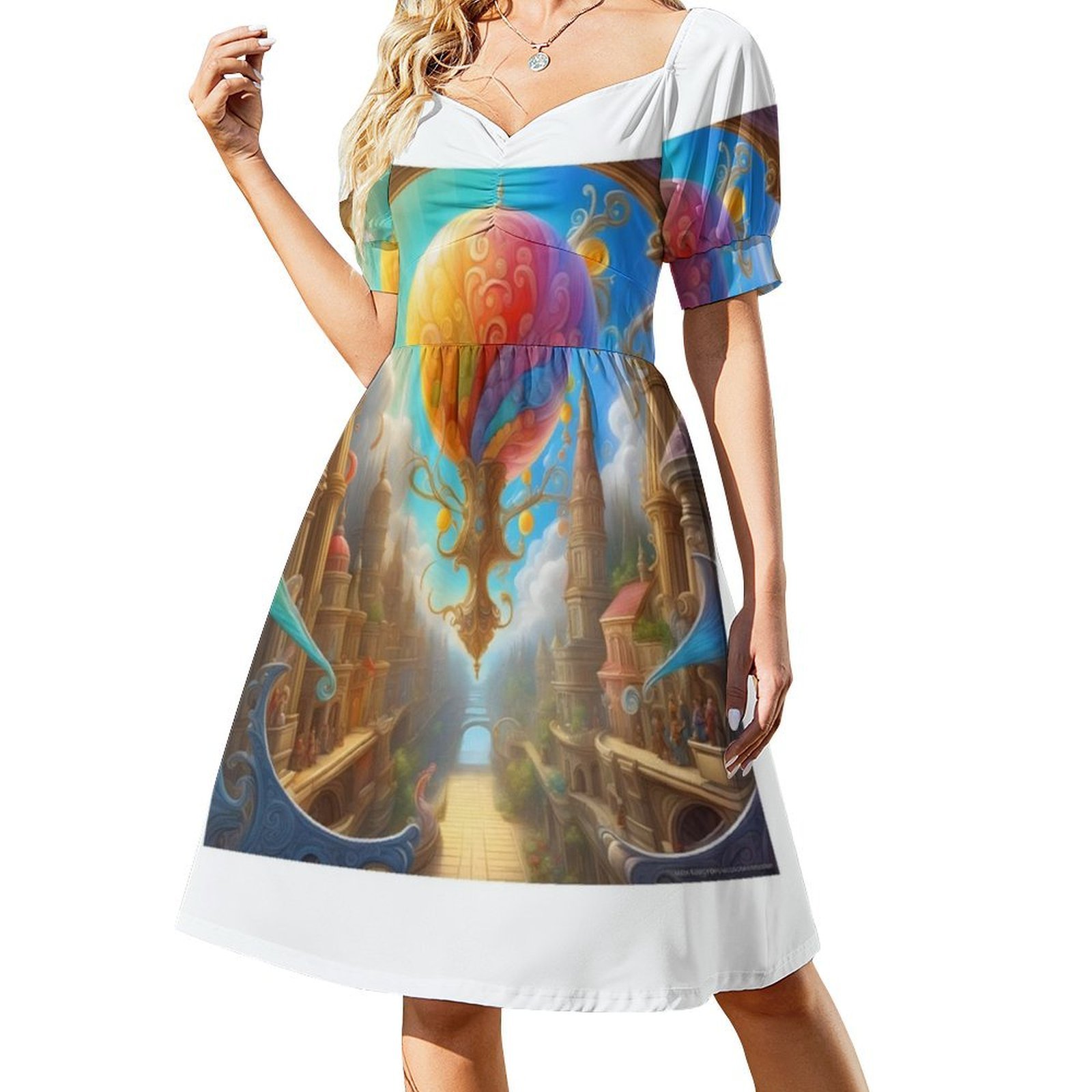 희망의 그림 꽃무늬 스목 드레스 여성용 봄 여름 캐주얼 - Smocked Dress Women 리뷰 및 가격