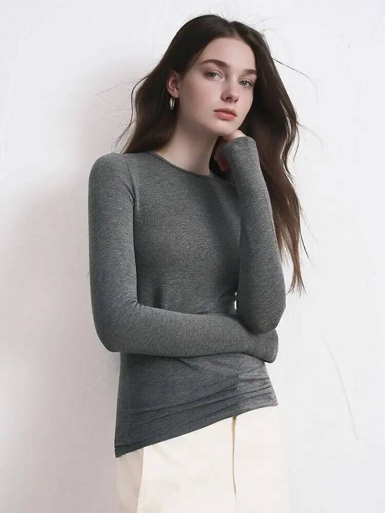 여성 캐시미어 혼합 긴소매 상의 가을 겨울 부드러운 모 - Trend Women Fashion 리뷰 및 가격